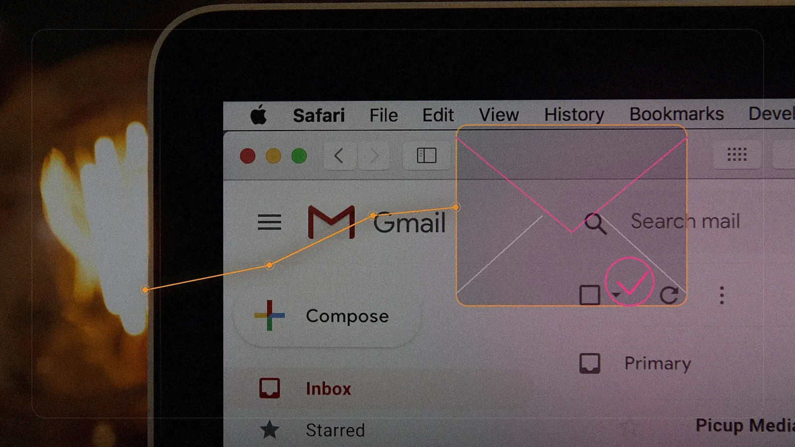 Email communication moving through a verified delivery path
