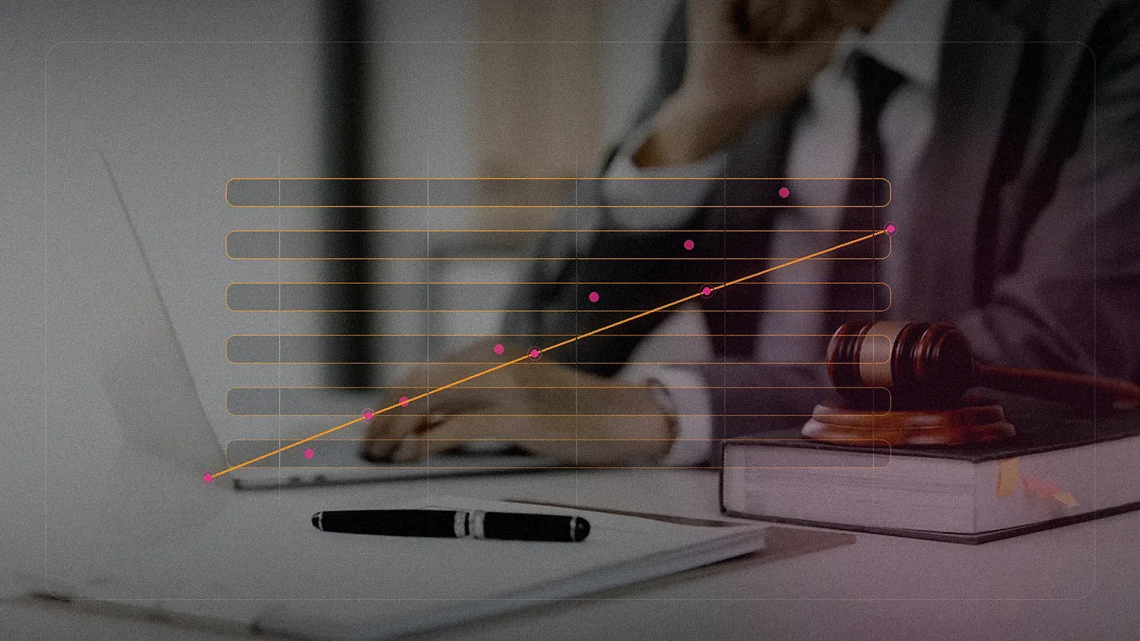Legal records organized across a long-term retention timeline