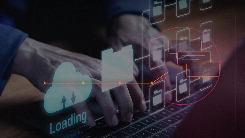 Backup data flow with an interrupted recovery path